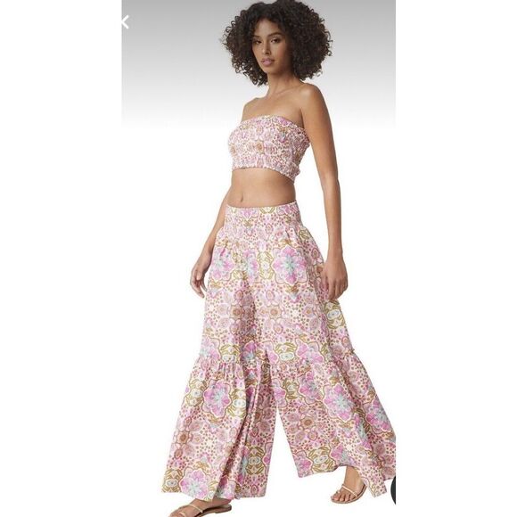 Anthroplogie Misa Ziba Veranda Floral Pants Size L - Picture 2 of 7